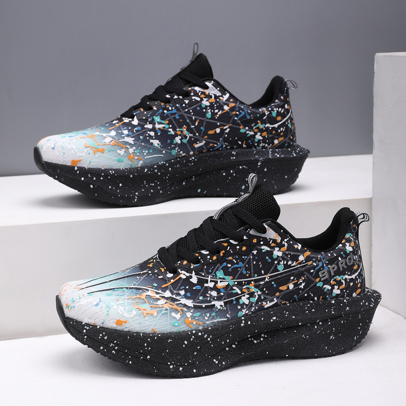 Running Shoe Carbon - 男性マラソンランニングシューズユニセックスカーボンボードスポーツ通気性軽量女性快適なアスレチック滑り止めスニーカー新しい