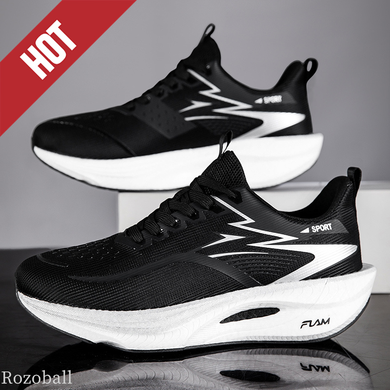 Running Shoe Carbon - ランニングシューズ カーボンボード エアクッション マラソン メンズ スポーツ