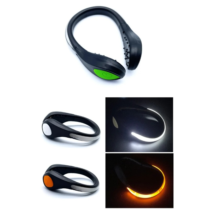 Running Gear Outdoor - 新しい発光シューズクリップライト LED安全警告灯 アウトドア夜間ランニングサイクリングスポーツギア用