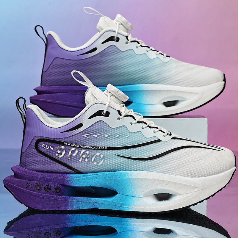 Running Shoe Carbon - ランニングシューズ マラソン カーボンプレート エアクッション メンズ スポーツ