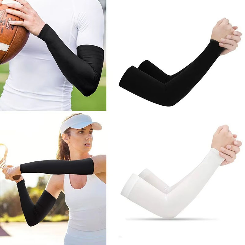 Running Gear Outdoor - 1 ペアのアームスリーブ、アウトドアスポーツ UV 保護冷却スリーブ夏のランニングや釣り用具
