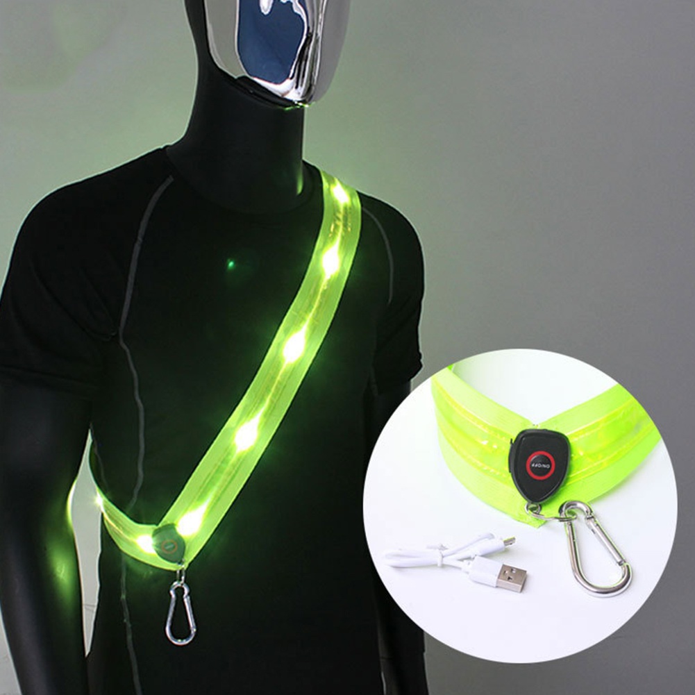 イルミネーションショルダーストラップ 充電式サイクリングLE - Running Gear Outdoor のレビューと価格