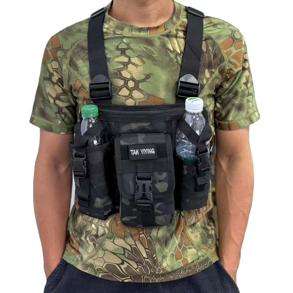 QXタクティカルベスト チェストバッグ 多機能モールシステム - Running Gear Hydration のレビューと価格