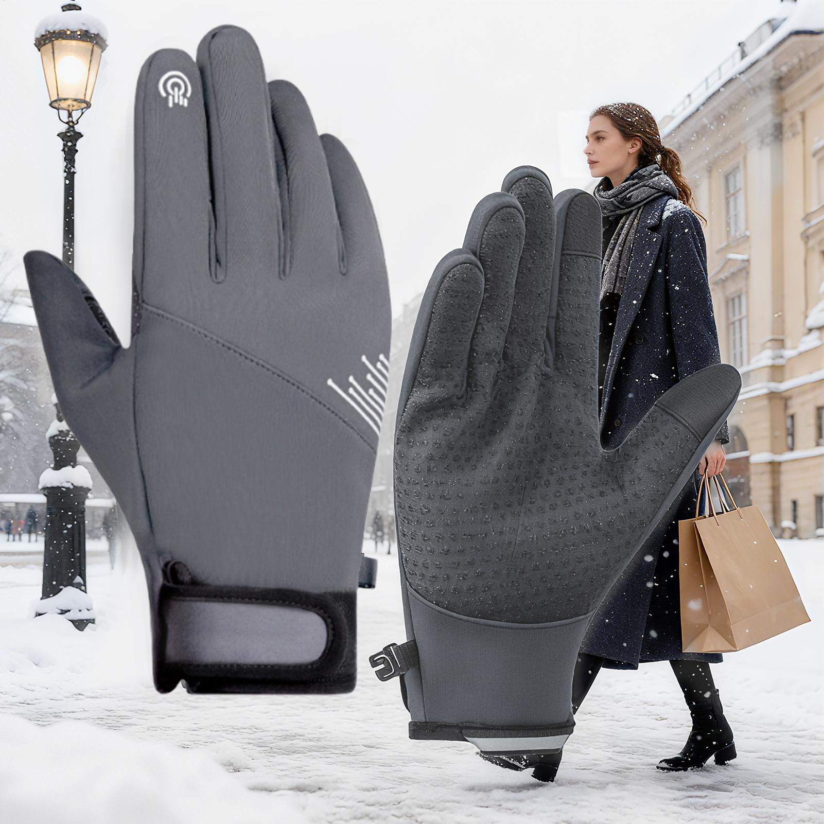 冬用手袋 女性用 防風 タッチスクリーン対応 寒さ対策 スノ - Running Gear In Snow のレビューと価格