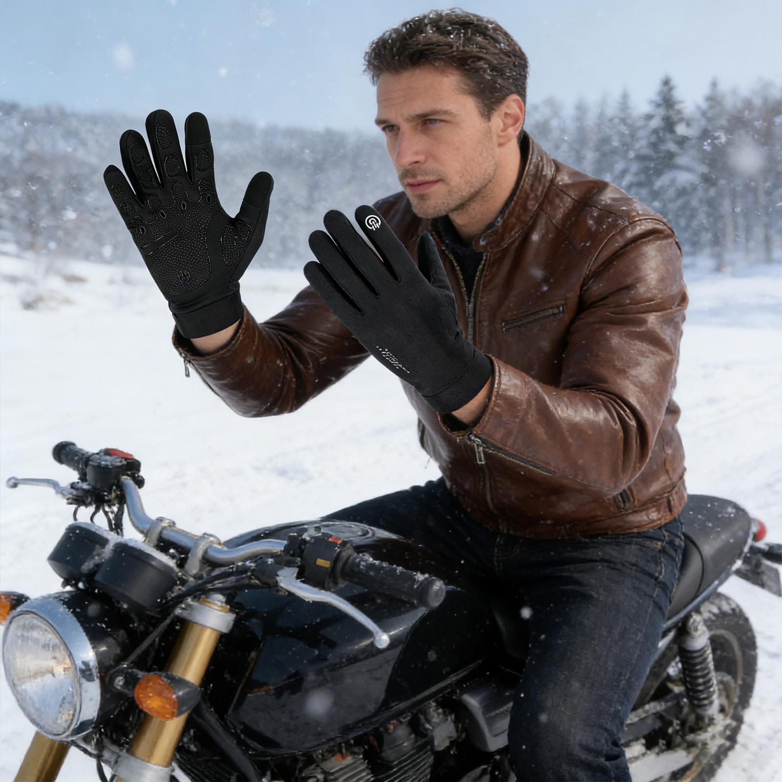 フルフィンガー防寒グローブ 冬用サイクリンググローブ タッチ - Running Gear In Snow のレビューと価格