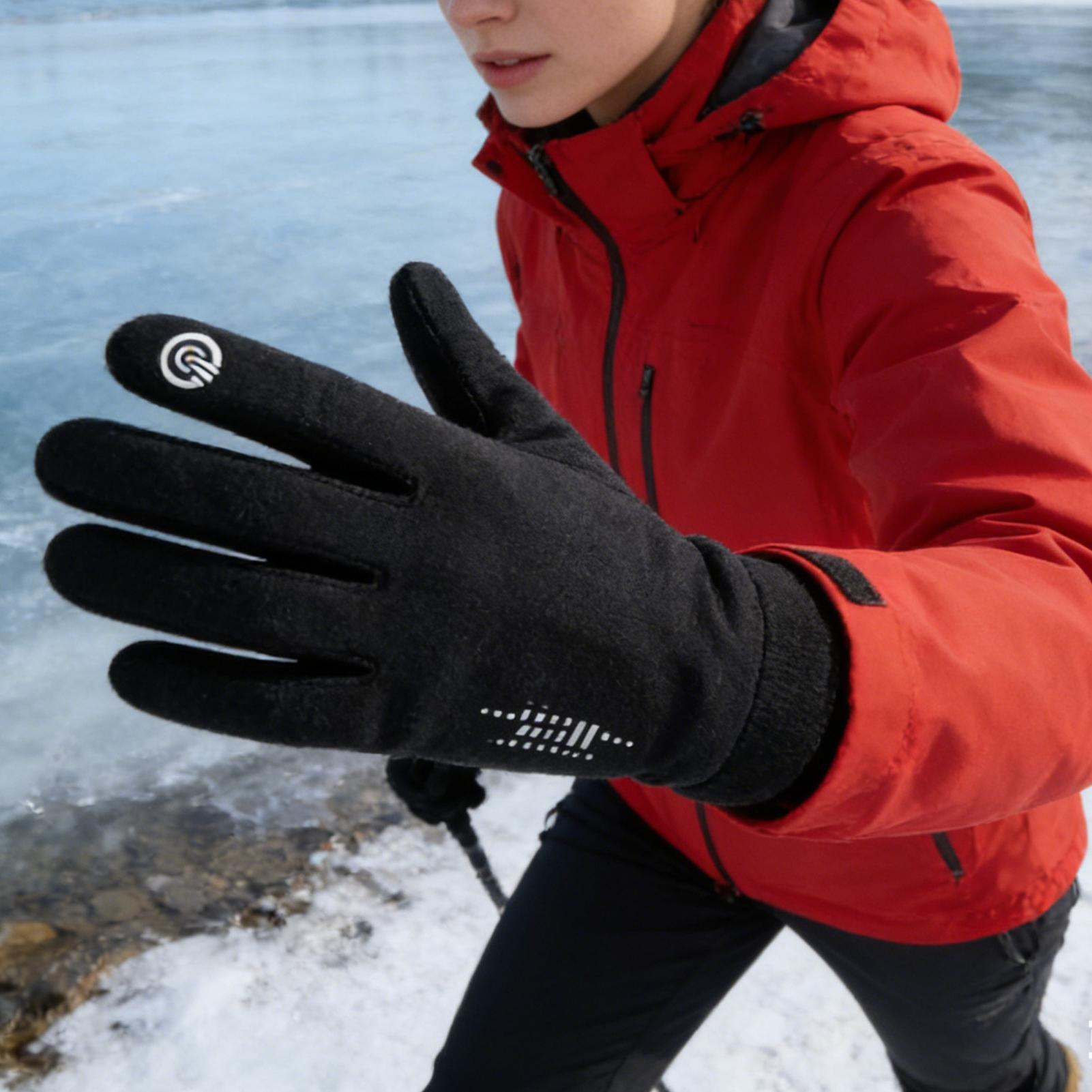 フルフィンガー防寒グローブ 冬用サイクリンググローブ タッチ - Running Gear In Snow のレビューと価格
