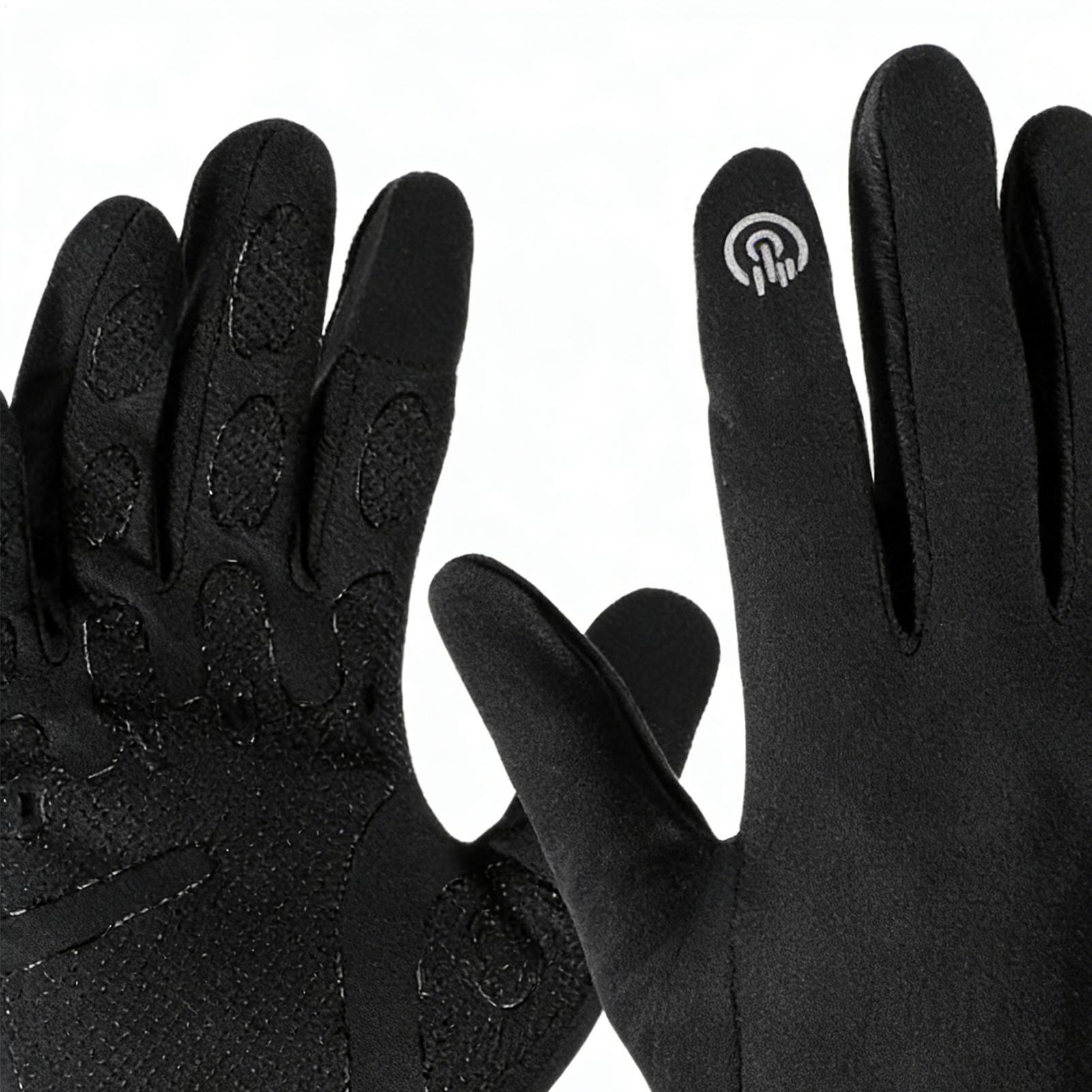 暖かいサイクリンググローブ フルフィンガー 寒い天候用 アウ - Running Gear In Snow のレビューと価格